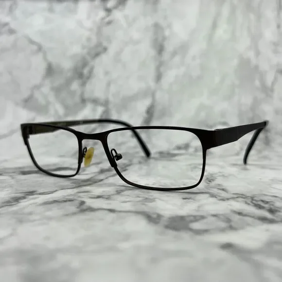 Safilo Elasta 7196 0JWU Eyeglasses Frames Brown Rectangle full Rim 47-19-145 - Picture 1 of 12